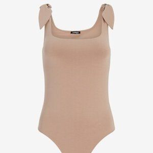 Square Neck Tie Shoulder Bodysuit